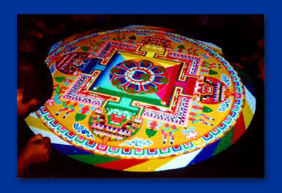 Tibetan mandala : photo by Lucy Almitra